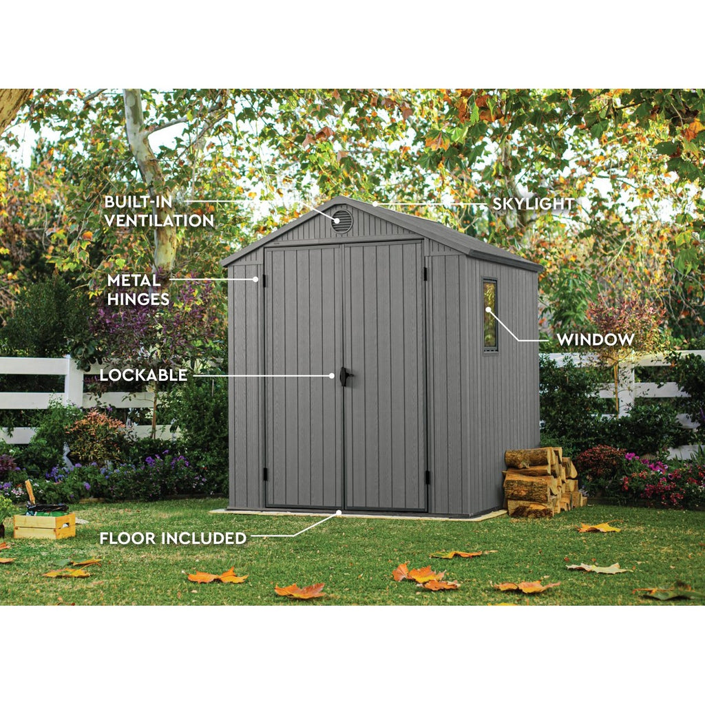 Bodega De Jardín Darwin Shed 6x6 Gris Keter