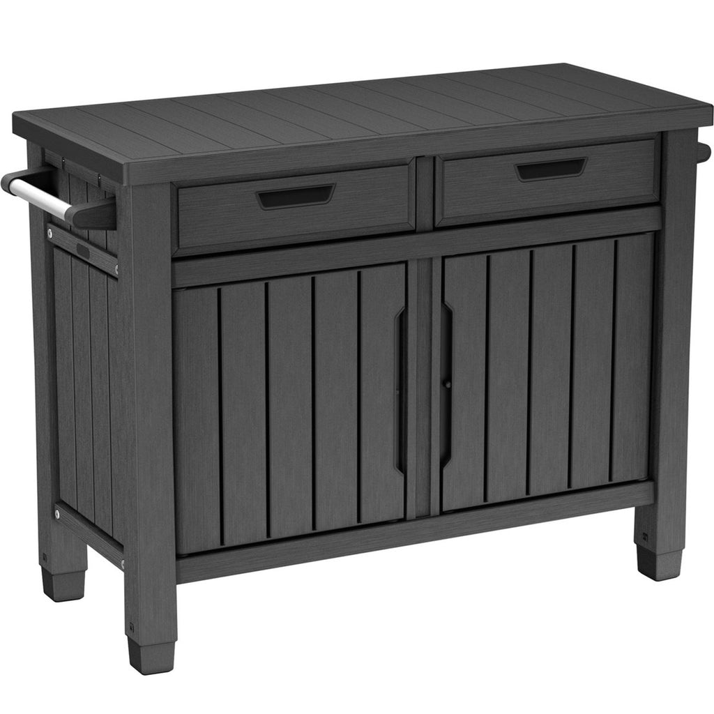 Mesa Auxiliar Asador De Jardín Buffet Cabinet Grafito