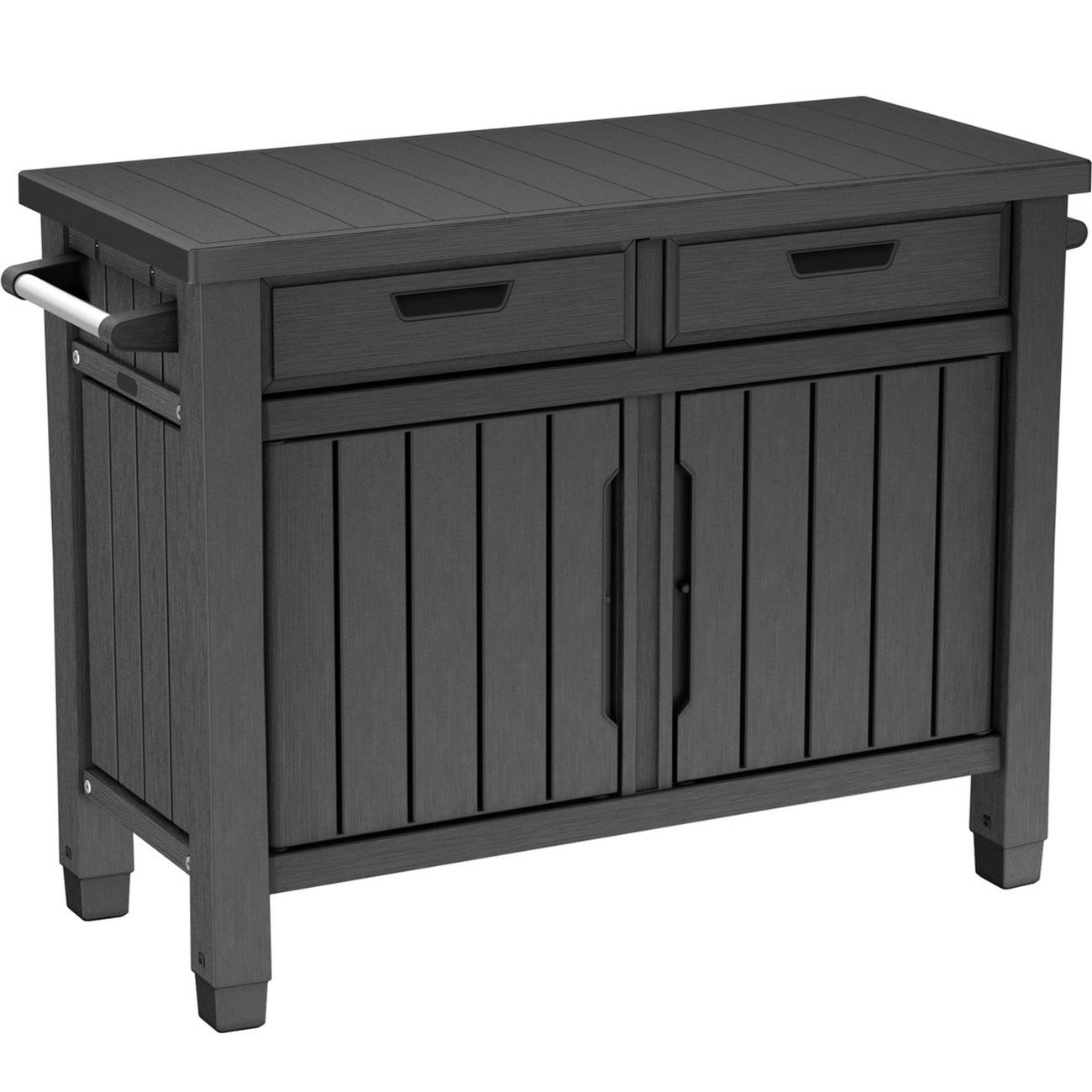 Mesa Auxiliar Asador De Jardín Buffet Cabinet Grafito