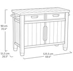 Mesa Auxiliar Asador De Jardín Buffet Cabinet Grafito