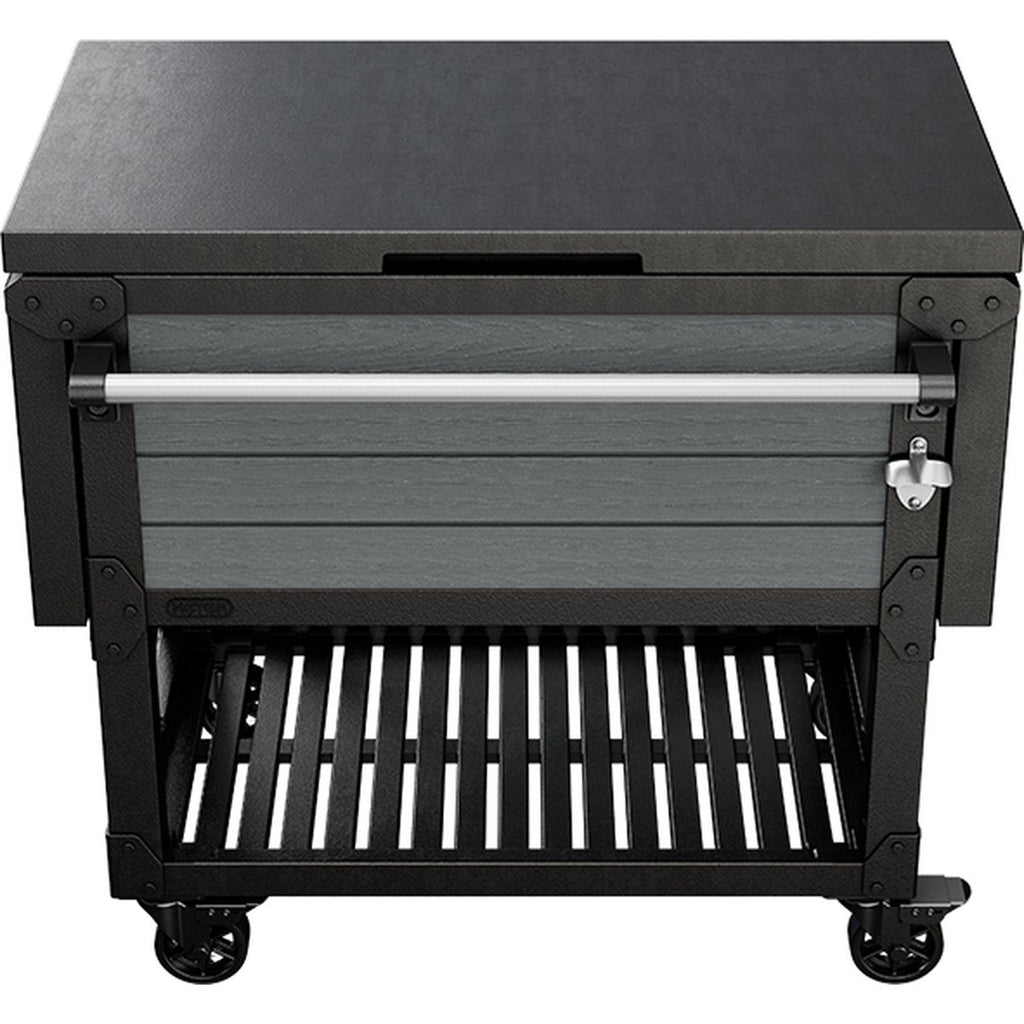 Mesa Auxiliar Asador De Jardín Cooler Beverage Grafito