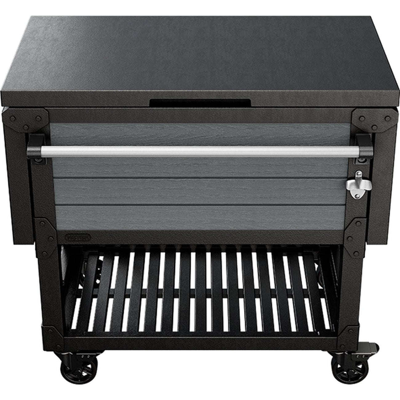 Mesa Auxiliar Asador De Jardín Cooler Beverage Grafito