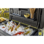 Mesa Auxiliar Asador De Jardín Cooler Beverage Grafito