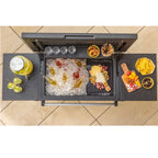 Mesa Auxiliar Asador De Jardín Cooler Beverage Grafito