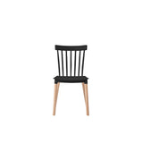 Pack x4 Sillas de Comedor Madera Laqueada Negra Windsor Midtown